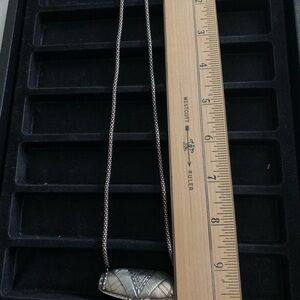 Silpada Sterling Silver etched Party Perfect engraved necklace